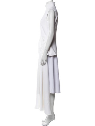 Tibi Mock Neck Sleeveless Tunic