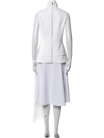 Tibi Mock Neck Sleeveless Tunic