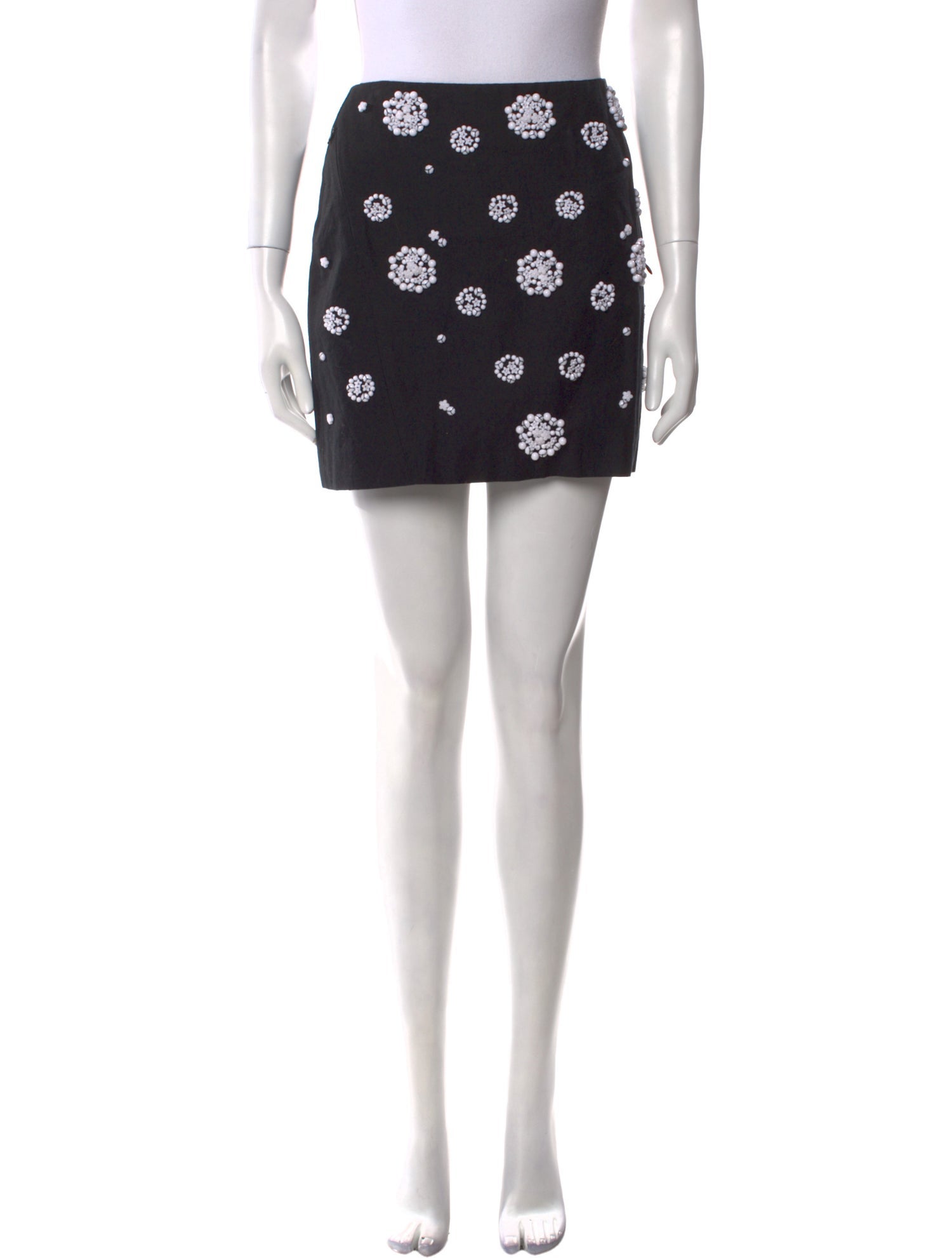 Tibi Beaded Accents Mini Skirt w/ Tags