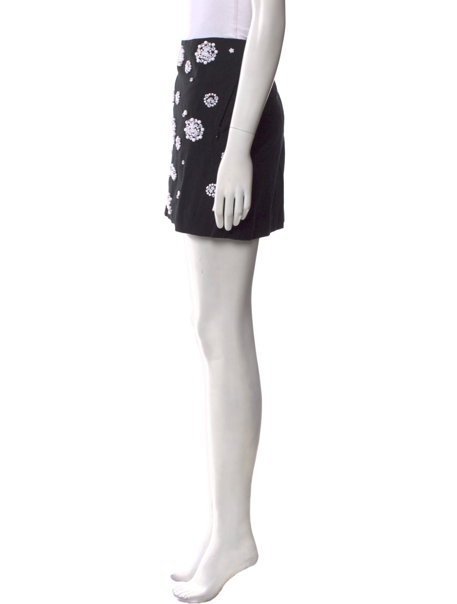 Tibi Beaded Accents Mini Skirt w/ Tags