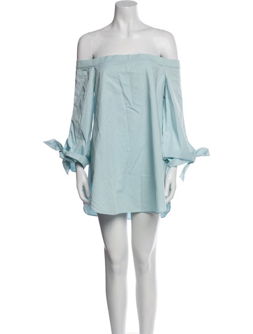 Tibi Off-The-Shoulder Mini Dress