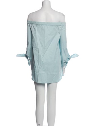 Tibi Off-The-Shoulder Mini Dress