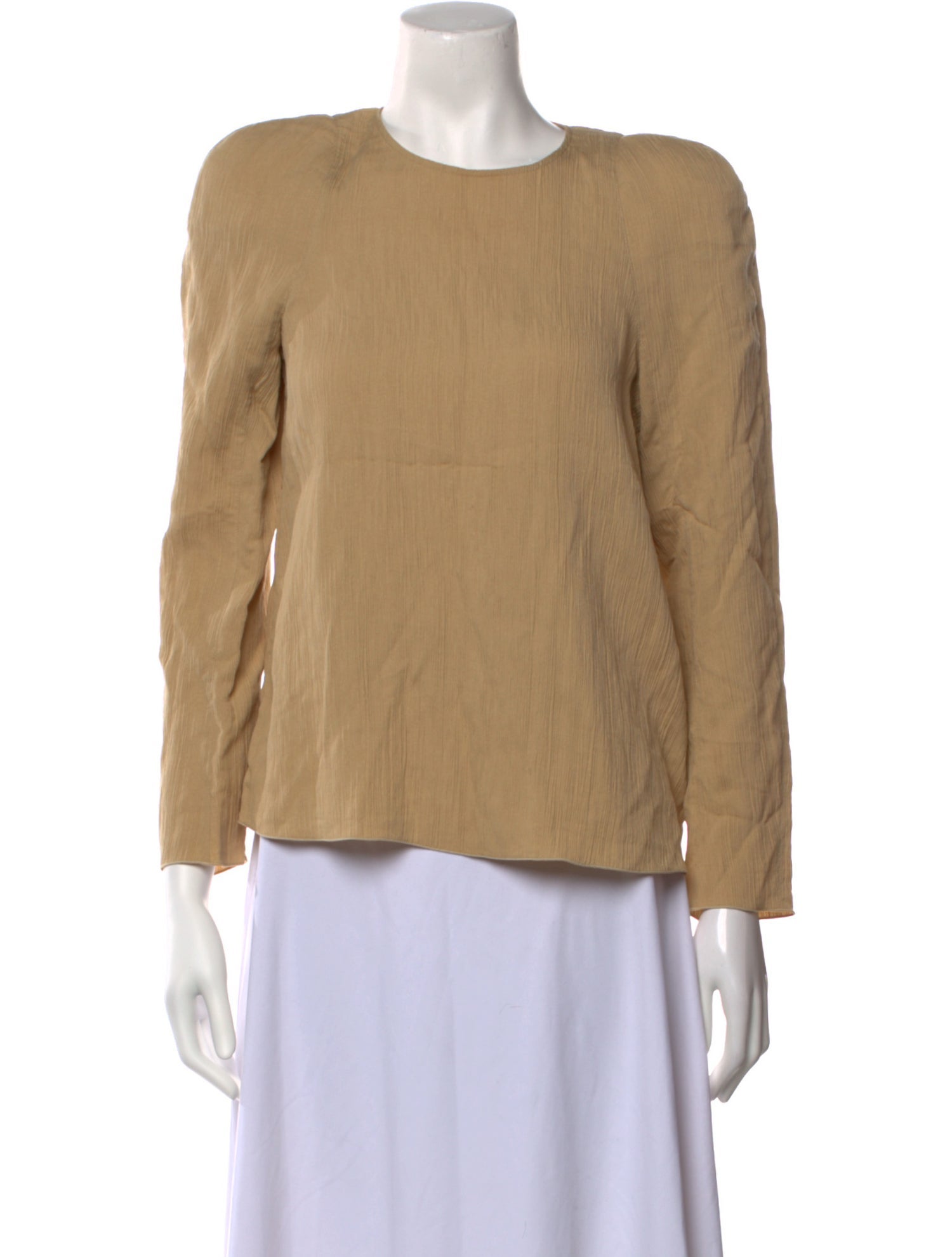 Tibi Crew Neck Three-Quarter Sleeve Top w/ Tags