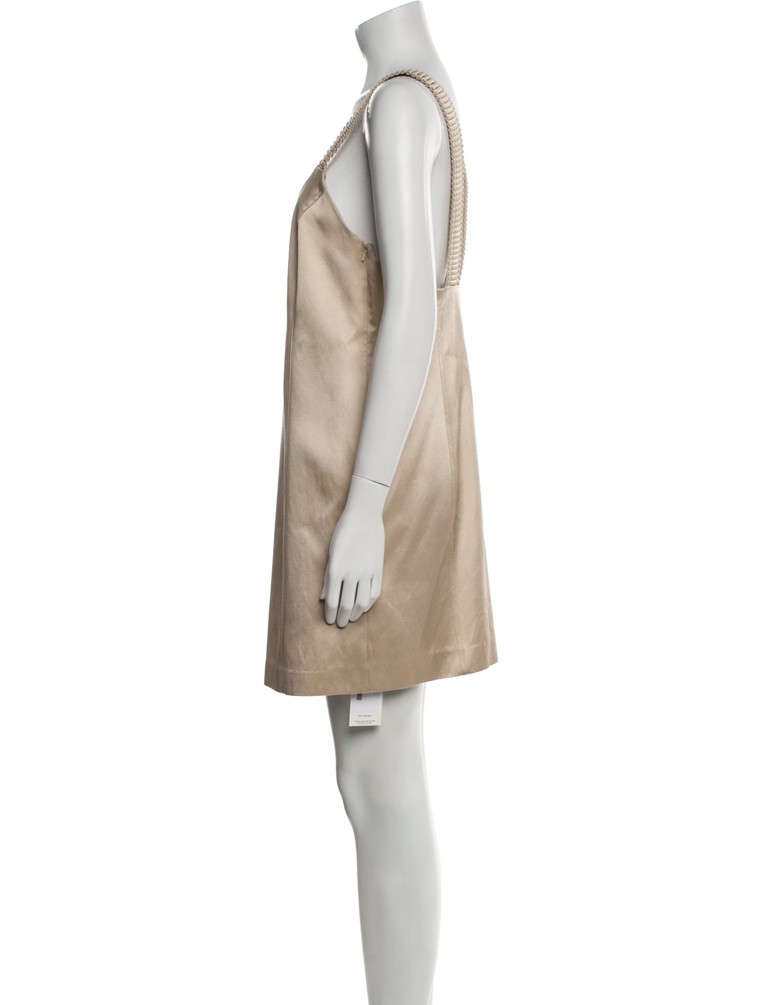 Tibi Scoop Neck Mini Dress