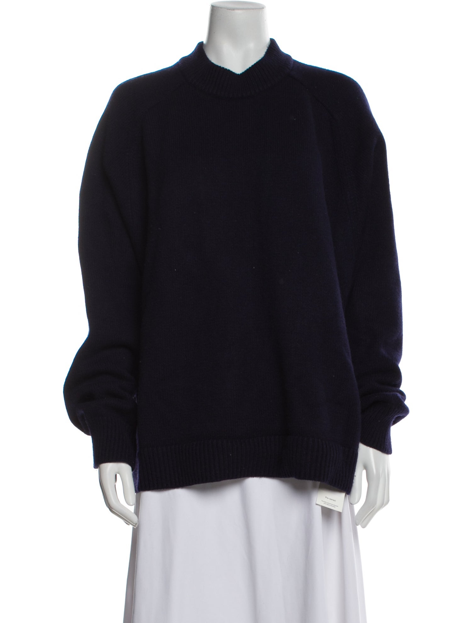 Tibi Cashmere Mock Neck Sweater