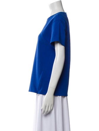 Tibi Crew Neck Short Sleeve T-Shirt