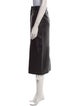 Tibi Lamb Leather Midi Length Skirt