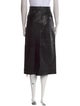 Tibi Lamb Leather Midi Length Skirt