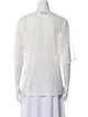 Tibi Crew Neck Three-Quarter Sleeve T-Shirt