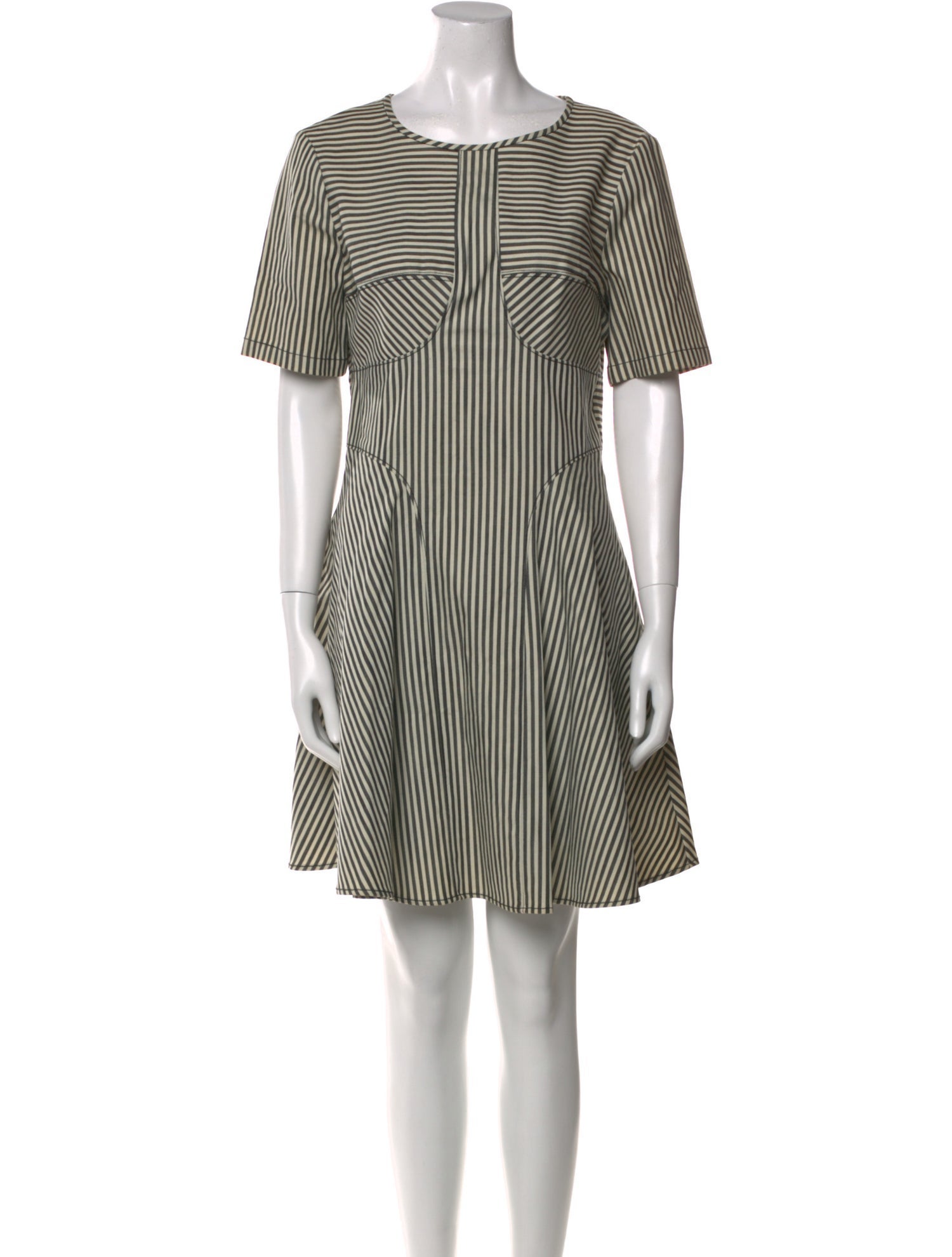 Tibi Striped Mini Dress