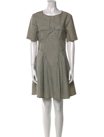 Tibi Striped Mini Dress