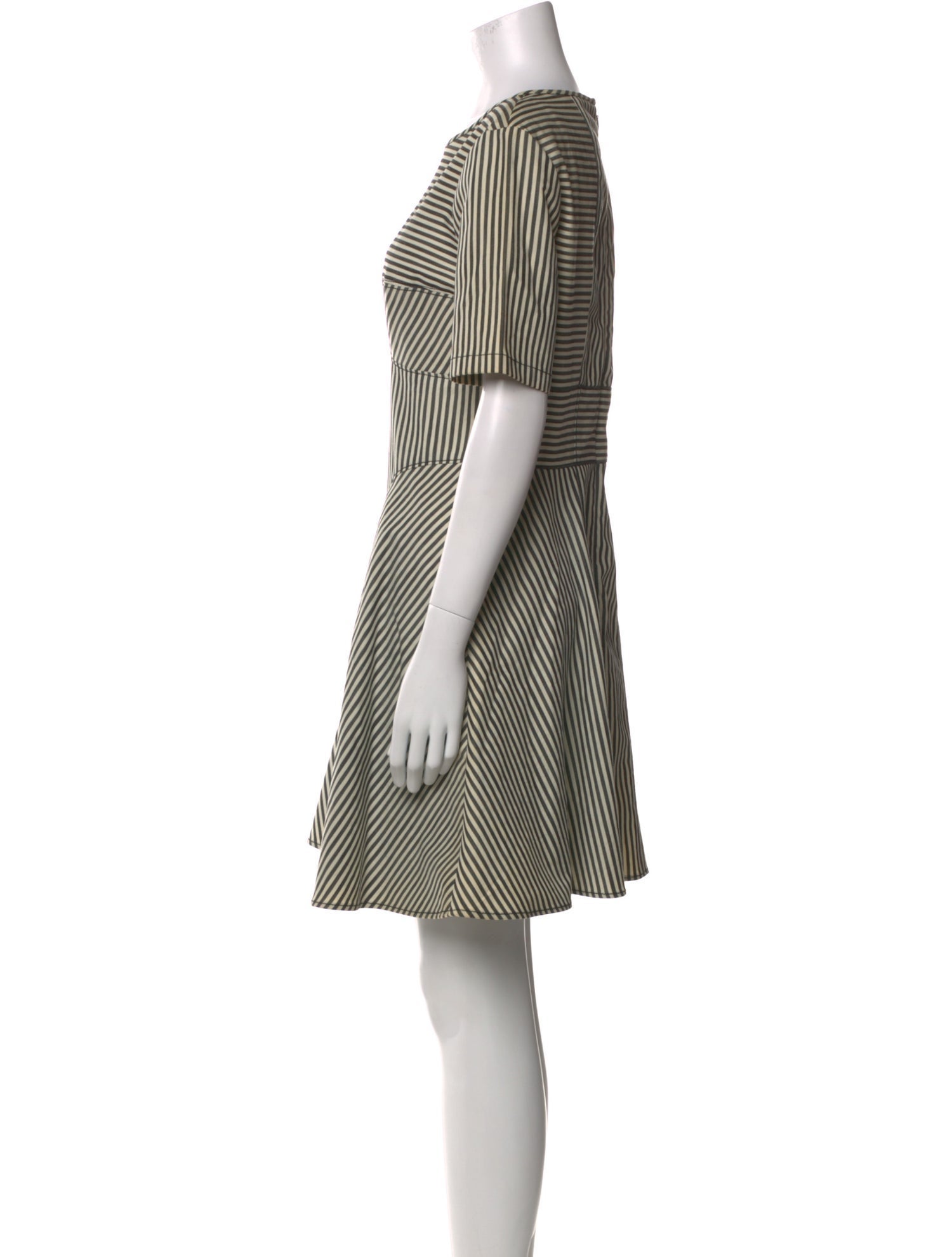 Tibi Striped Mini Dress