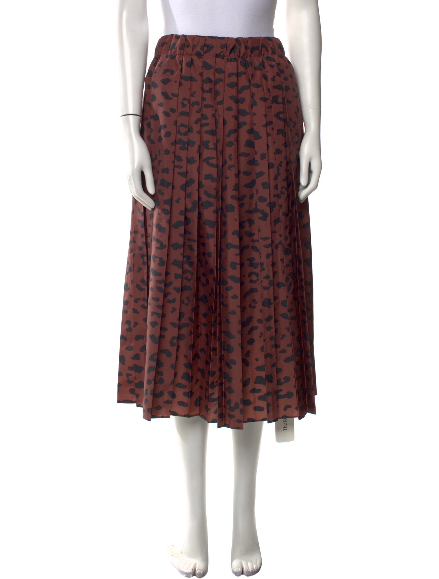 Tibi Animal Print Midi Length Skirt