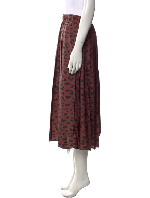 Tibi Animal Print Midi Length Skirt