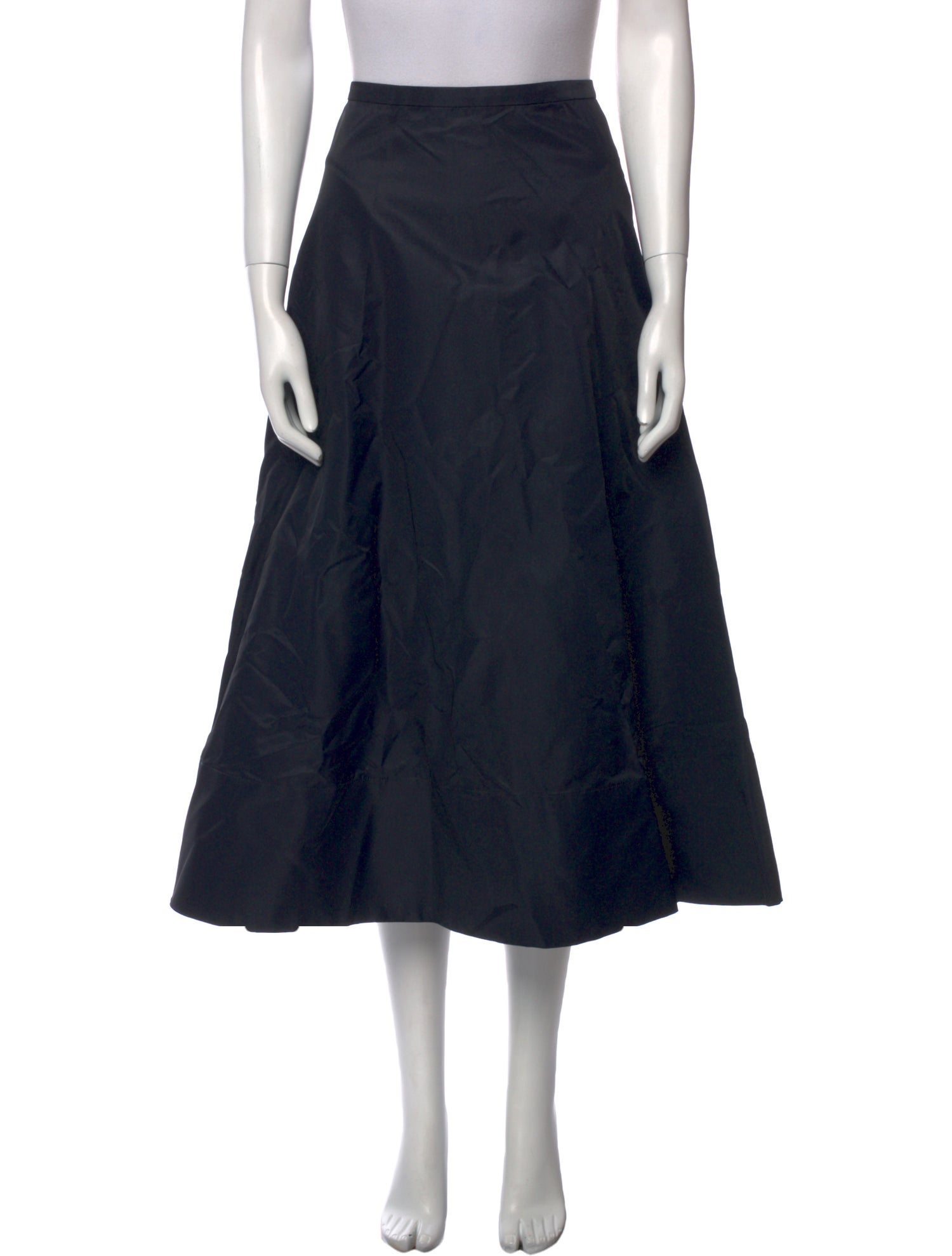 Tibi Pleated Accents Midi Length Skirt