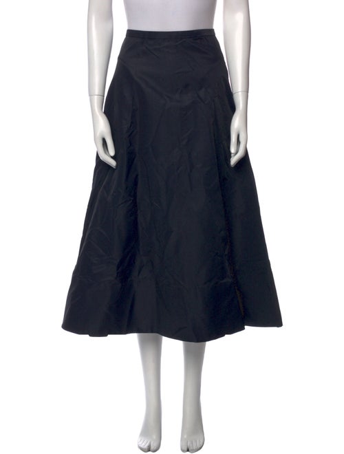 Tibi Pleated Accents Midi Length Skirt