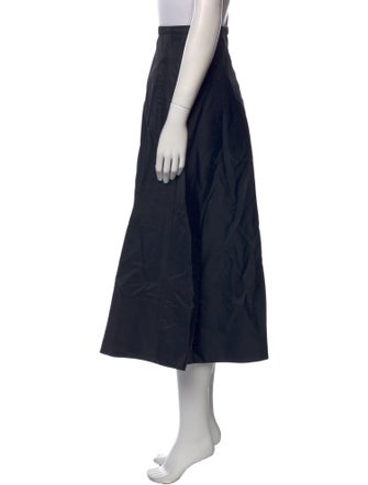 Tibi Pleated Accents Midi Length Skirt