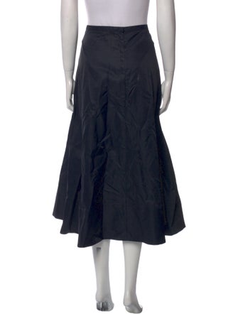 Tibi Pleated Accents Midi Length Skirt