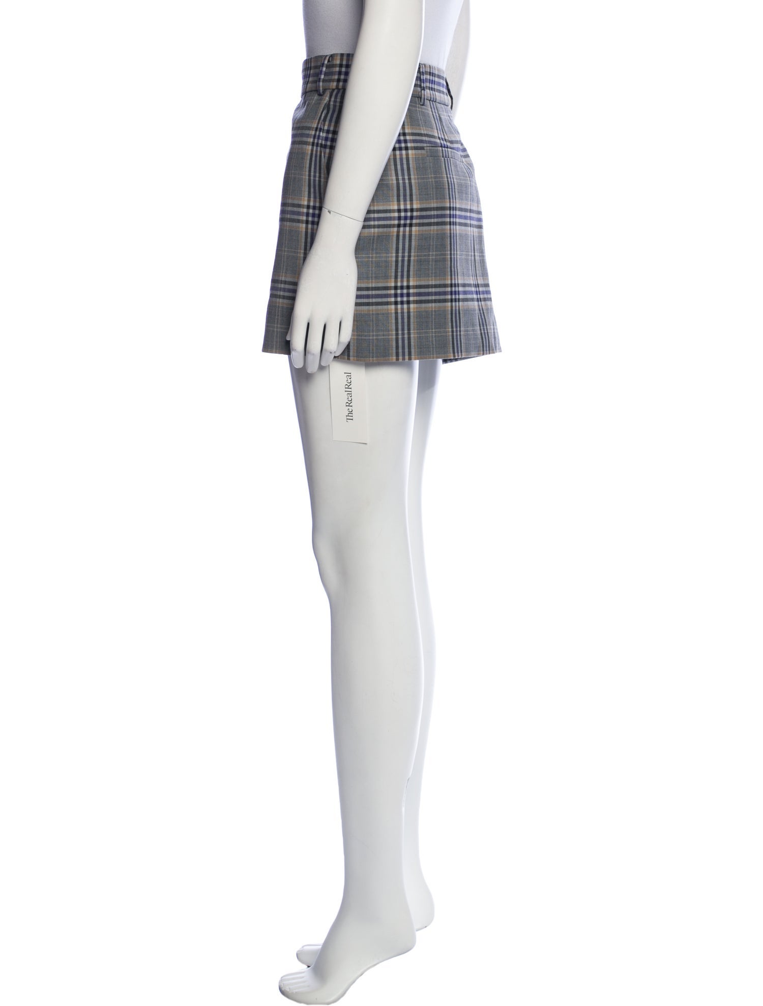 Tibi Plaid Print Mini Skirt w/ Tags