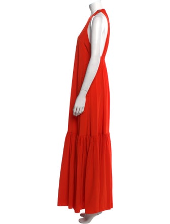 Tibi Halterneck Long Dress