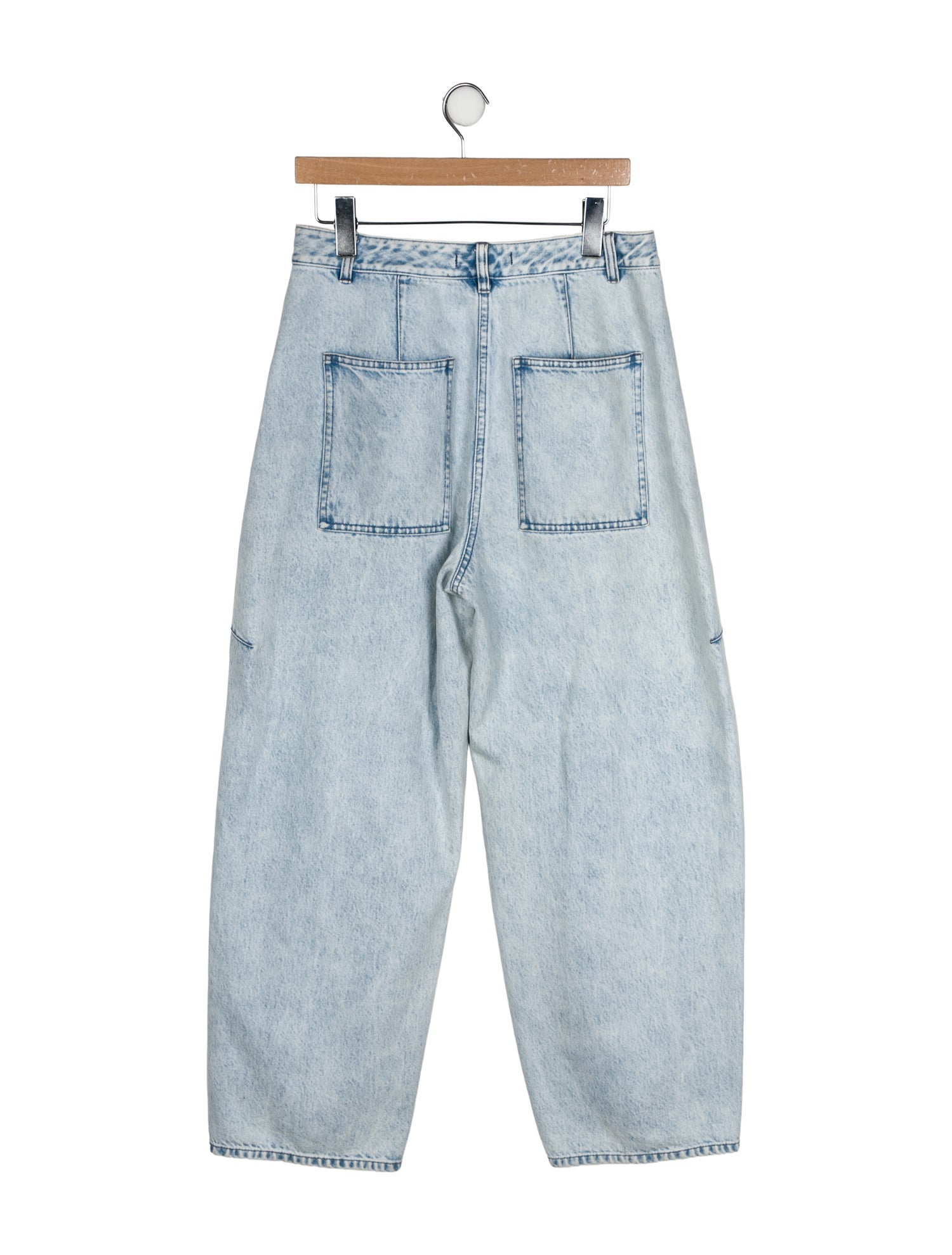 Tibi High-Rise Straight Leg Jeans