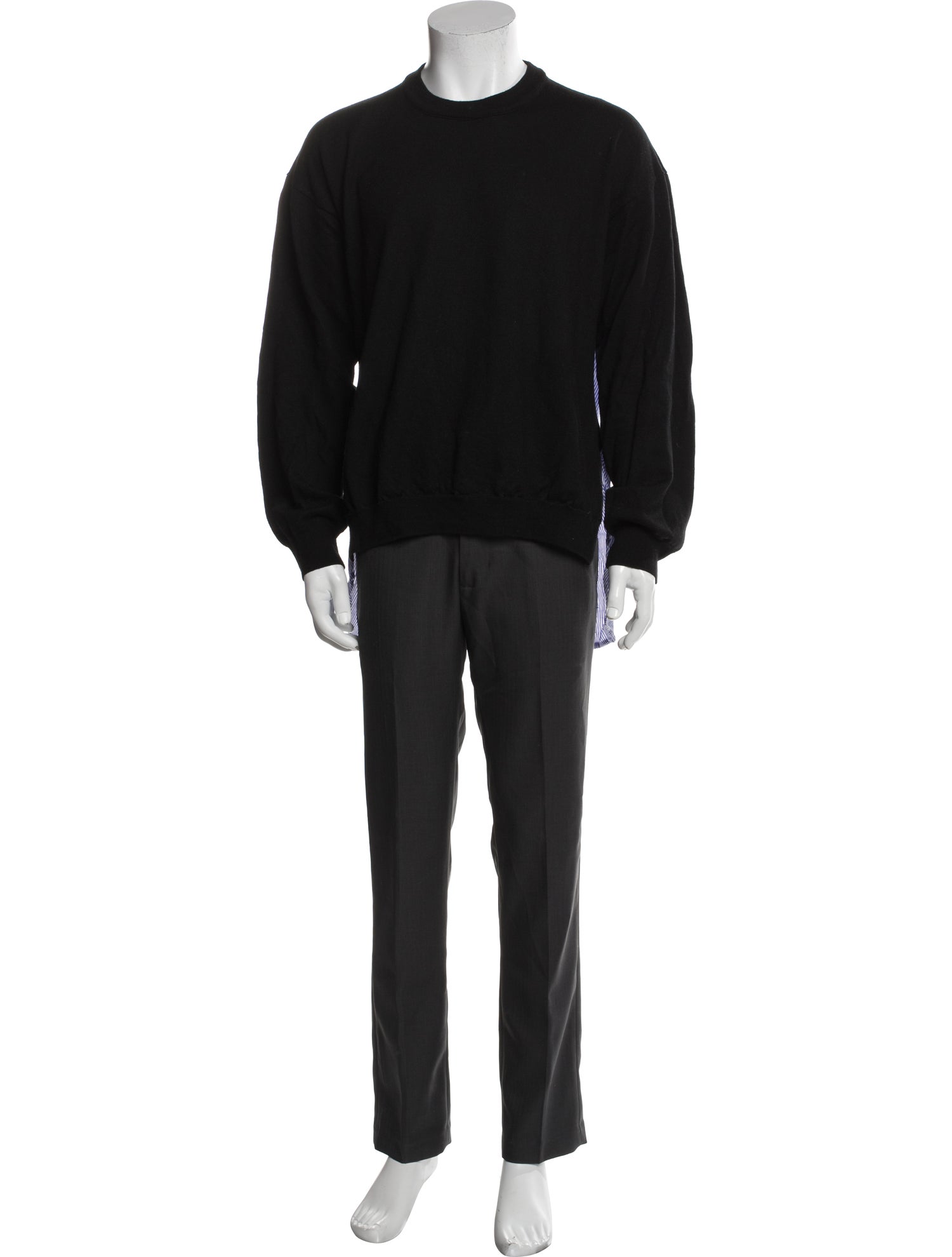Tibi Wool Crew Neck Pullover