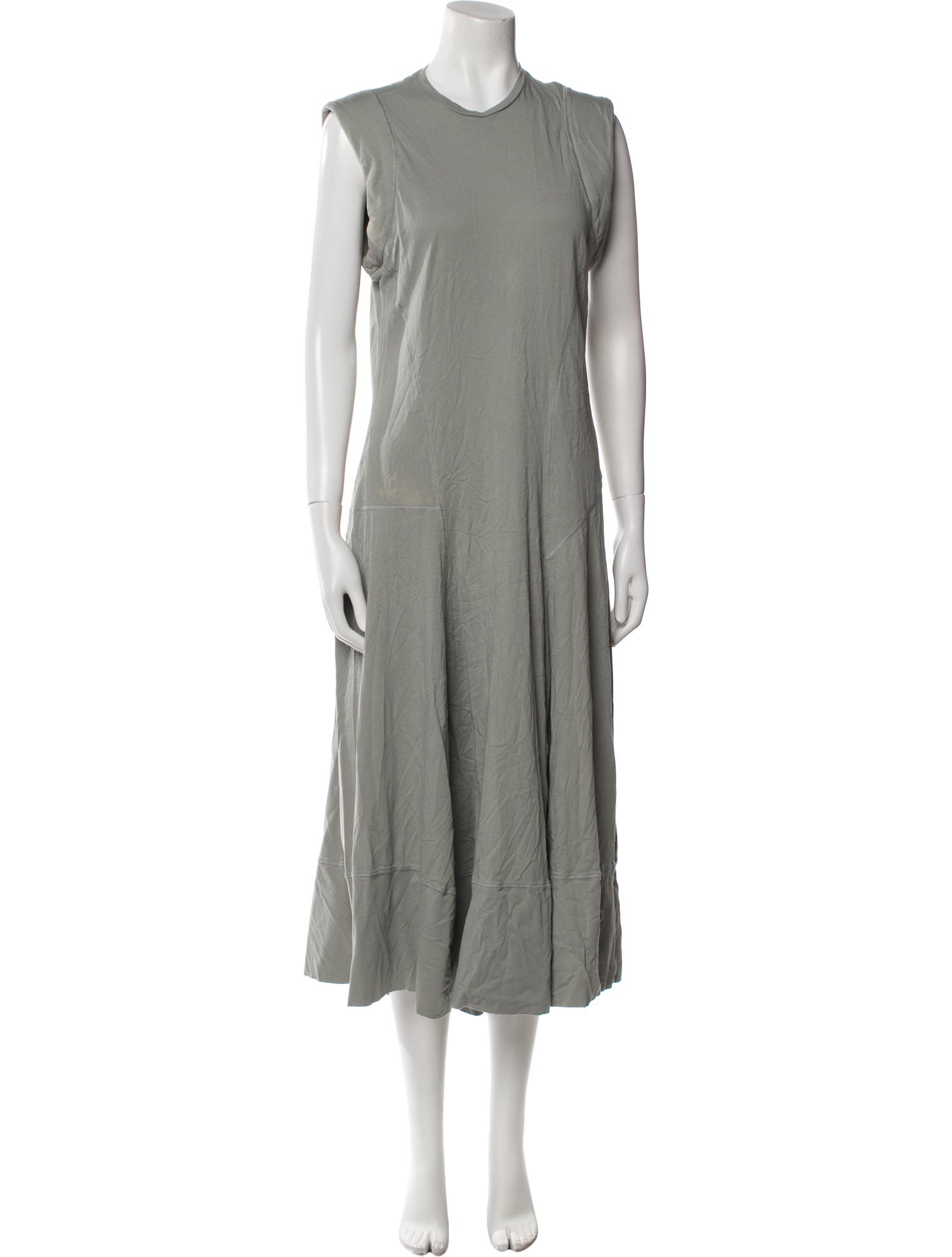 Tibi Crew Neck Long Dress