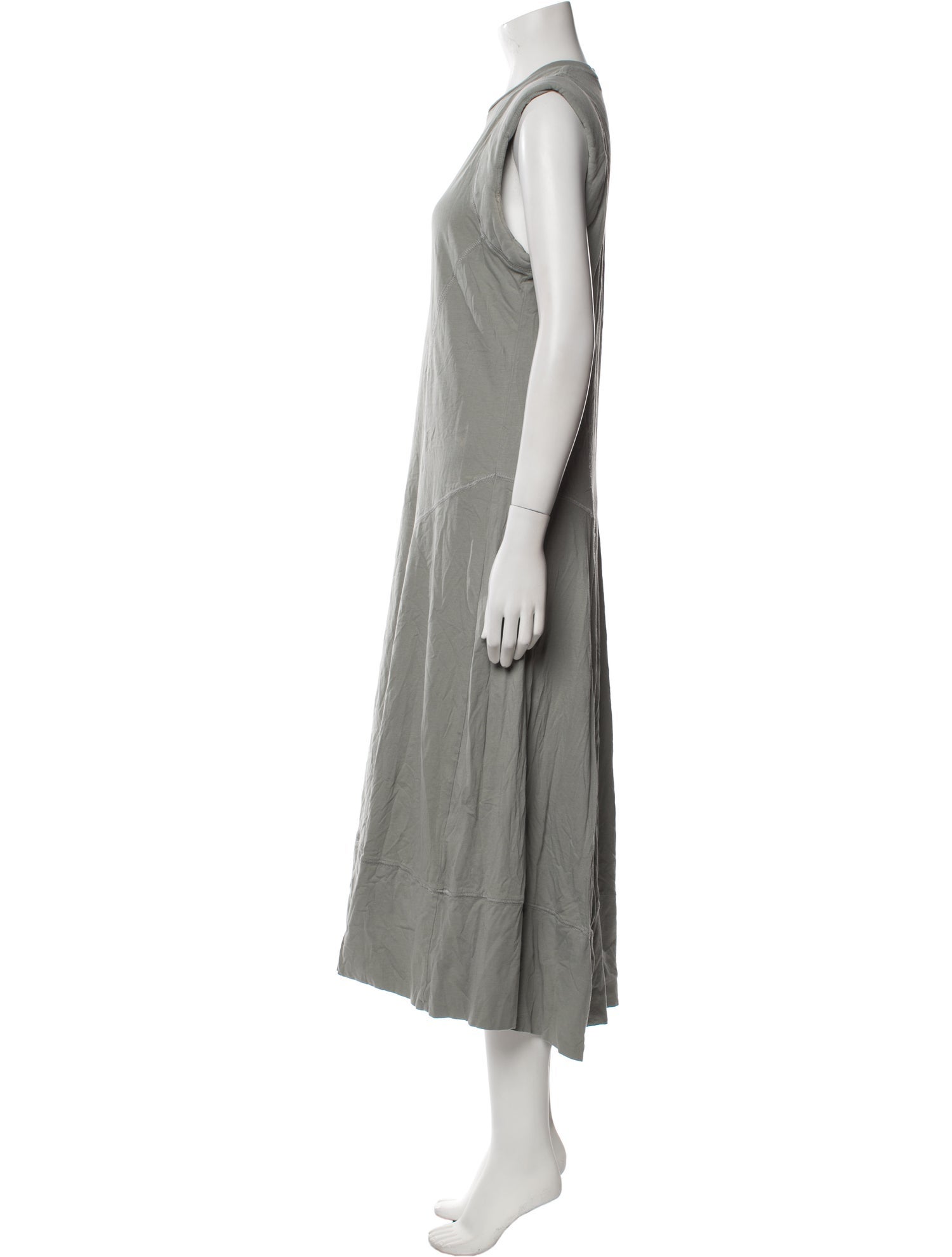 Tibi Crew Neck Long Dress