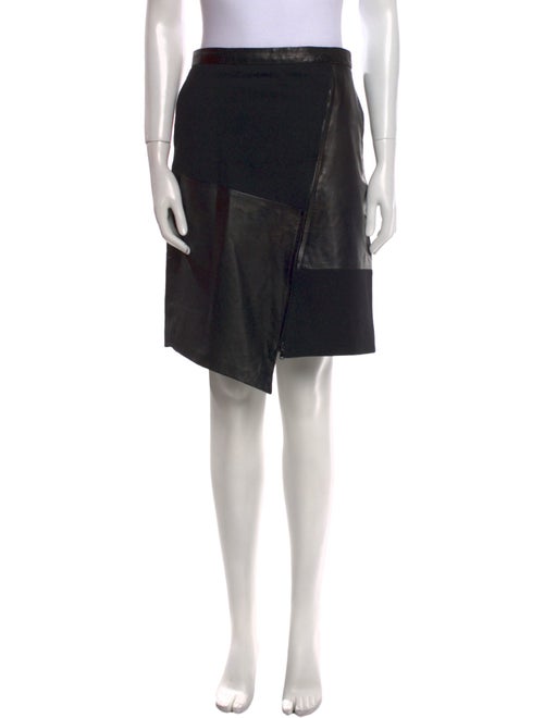 Tibi Leather Knee-Length Skirt