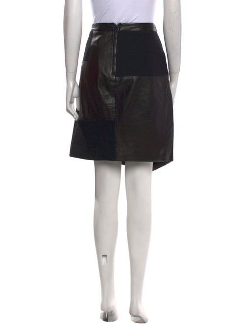 Tibi Leather Knee-Length Skirt