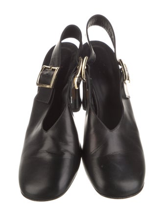 Tibi Leather Slingback Pumps