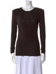 Tibi Crew Neck Long Sleeve Top