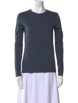 Tibi Crew Neck Long Sleeve Top