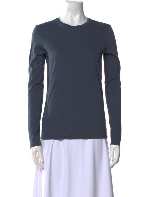 Tibi Crew Neck Long Sleeve Top