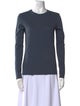 Tibi Crew Neck Long Sleeve Top