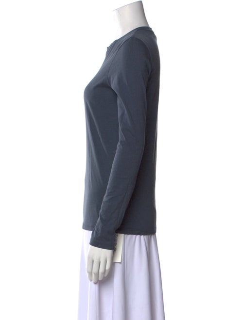 Tibi Crew Neck Long Sleeve Top