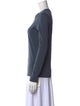 Tibi Crew Neck Long Sleeve Top