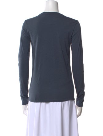 Tibi Crew Neck Long Sleeve Top