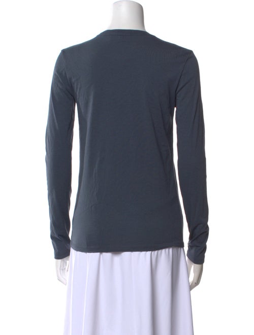 Tibi Crew Neck Long Sleeve Top
