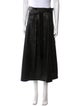 Tibi Lamb Leather Midi Length Skirt