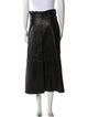 Tibi Lamb Leather Midi Length Skirt