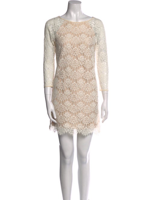 Tibi Lace Pattern Mini Dress