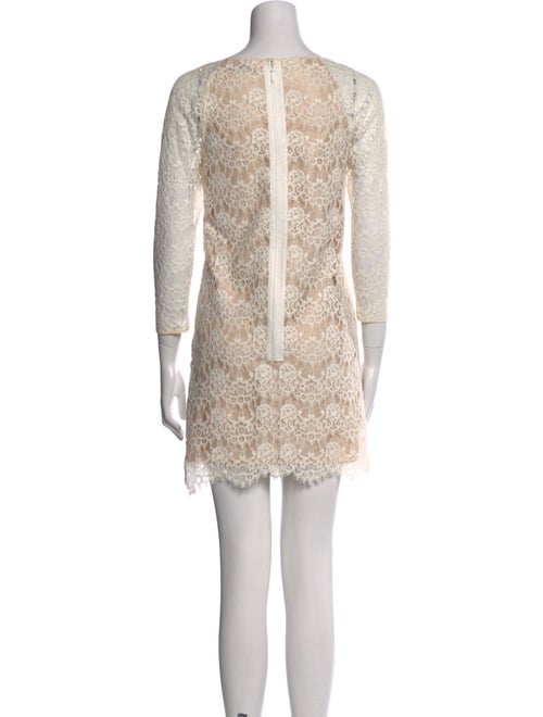 Tibi Lace Pattern Mini Dress