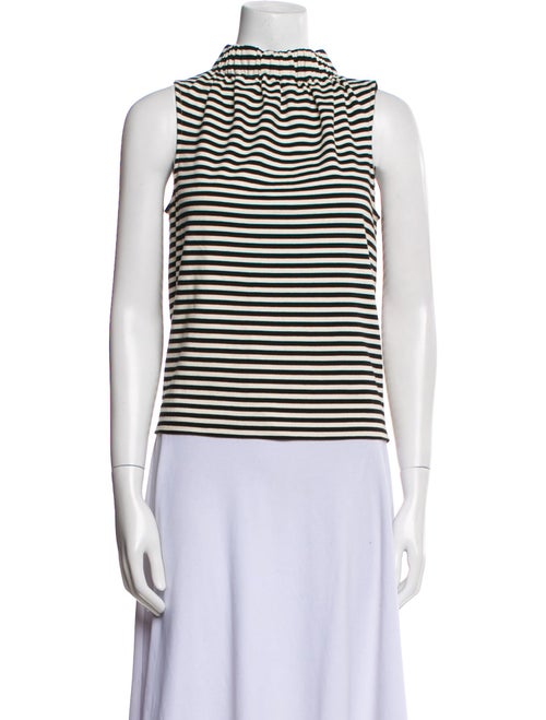 Tibi Striped Turtleneck Top