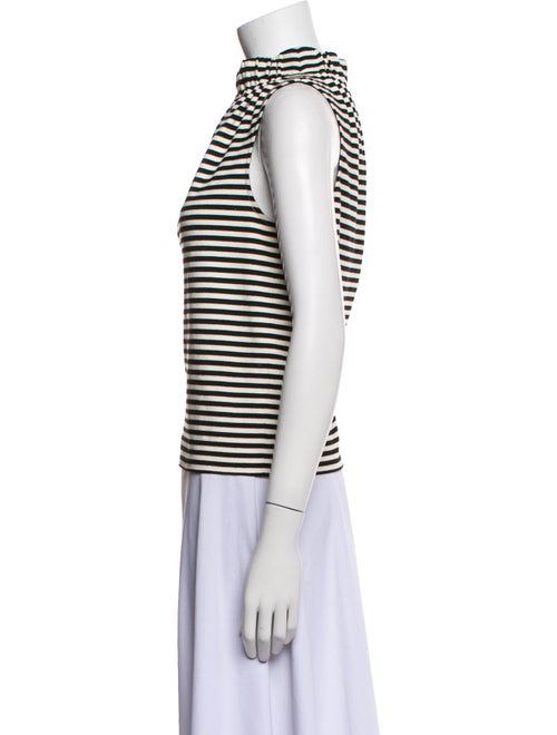 Tibi Striped Turtleneck Top