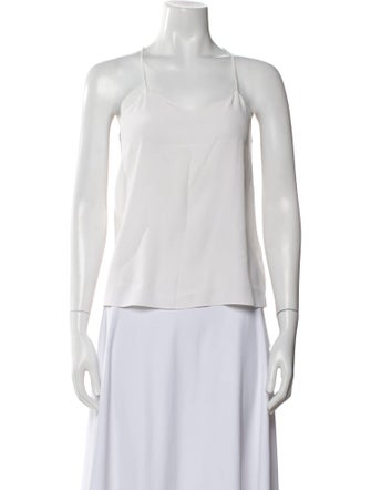 Tibi Square Neckline Sleeveless Top