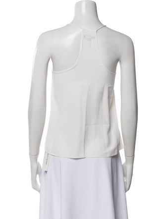 Tibi Square Neckline Sleeveless Top
