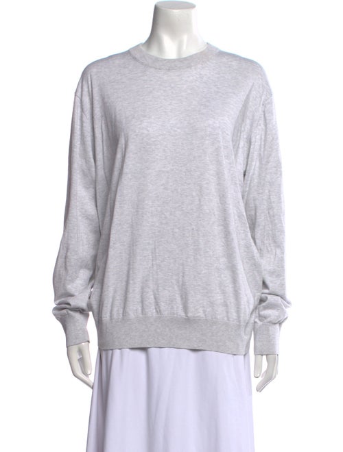Tibi Crew Neck Long Sleeve Sweatshirt