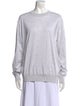 Tibi Crew Neck Long Sleeve Sweatshirt