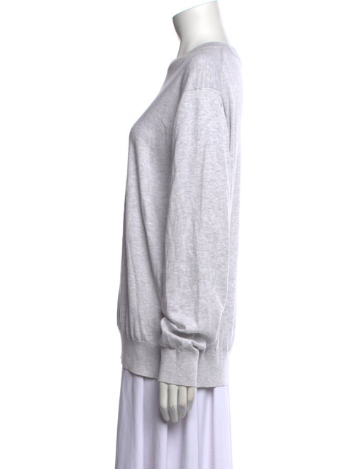 Tibi Crew Neck Long Sleeve Sweatshirt
